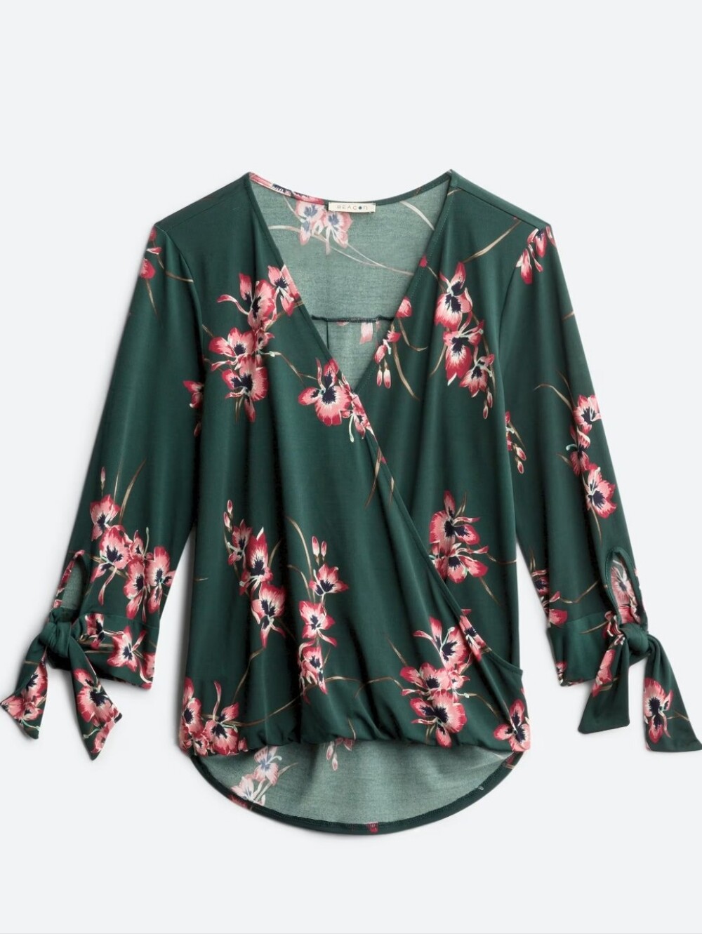 Beacon Apparel Imay Tie Sleeve Knit Top (Size Small)